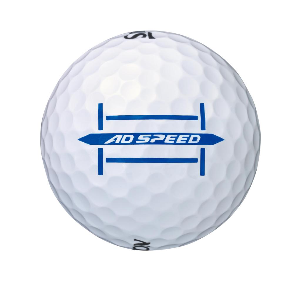 Мячи для гольфа Dunlop SRIXON AD SPEED3, модель 2024 года, 1 дюжина (12 Шариков), белый