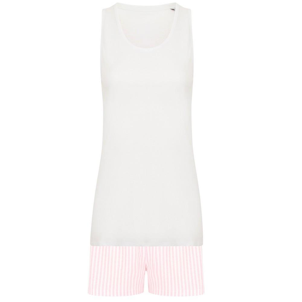 Towel City Женский/дамский полосатый короткий пижамный комплект