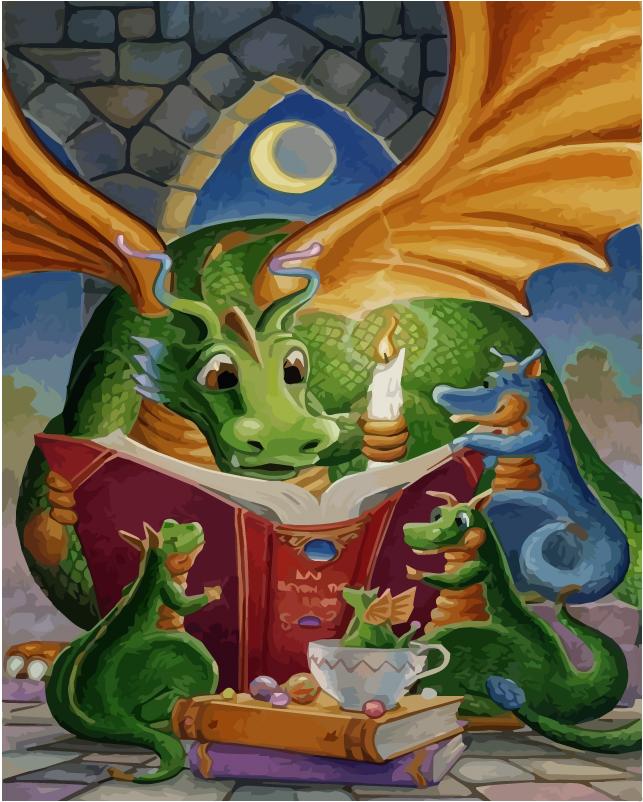 40x50 см картина маслом по номерам рисунок дракона на холсте ручная роспись художественный подарок DIY картина по номерам наборы животных домашний декор