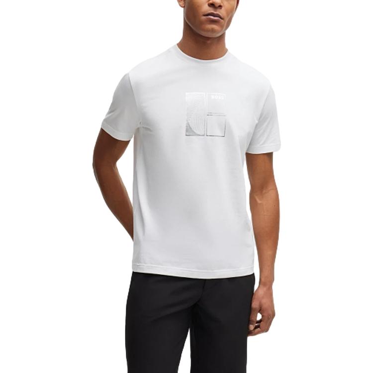 HUGO BOSS SS24 Regular T Shirt Men's White 50513172-100