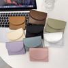 Dopamine Color PU Leather Women Wallets Portable Small Coin Purse Large Capacity Money Bag Muiltcolor Female Card Holders