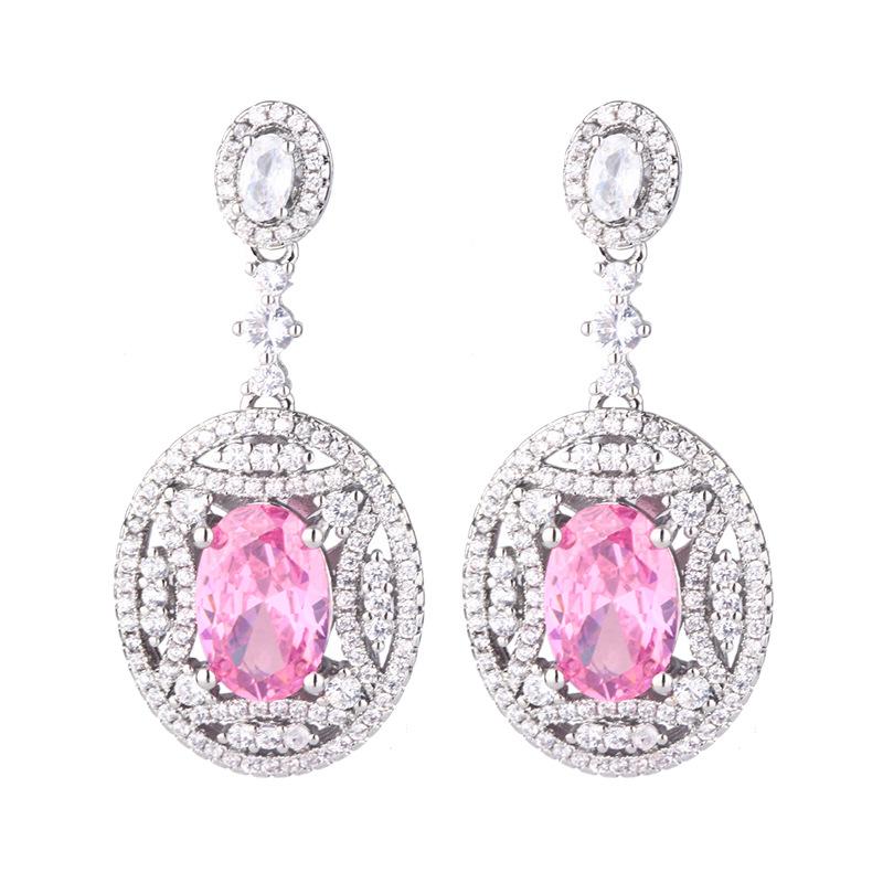 Новые серьги, ювелирные изделия, модные цветные серьги-гвоздики из серебра 925 пробы, легкие иглы, роскошные, высококачественные, универсальные, полые, с цирконием, женские, стильные