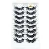 Effect Wispies Fluffy Full Volume Thick Eye Lash Extension False Eyelashes 25MM Lashes 4D Mink