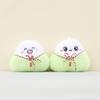 Dragon Boat Festival Short Plush Dumpling Keychain With Smiling Face Design For Gift Giving