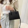 Минималистская черная маленькая квадратная сумка, универсальная сумка с ручкой сверху, классическая сумка через плечо для работы, женские сумки, сумки через плечо, кошелек
