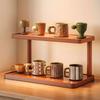 2-Tier Design Countertop Organizer Shelf Freestanding Tabletop Cup Holder  Bathroom
