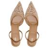 Zara Elegant Embroidered Mesh Open-Back Stiletto Heels 6Cm Women Heels Brown 12256410105
