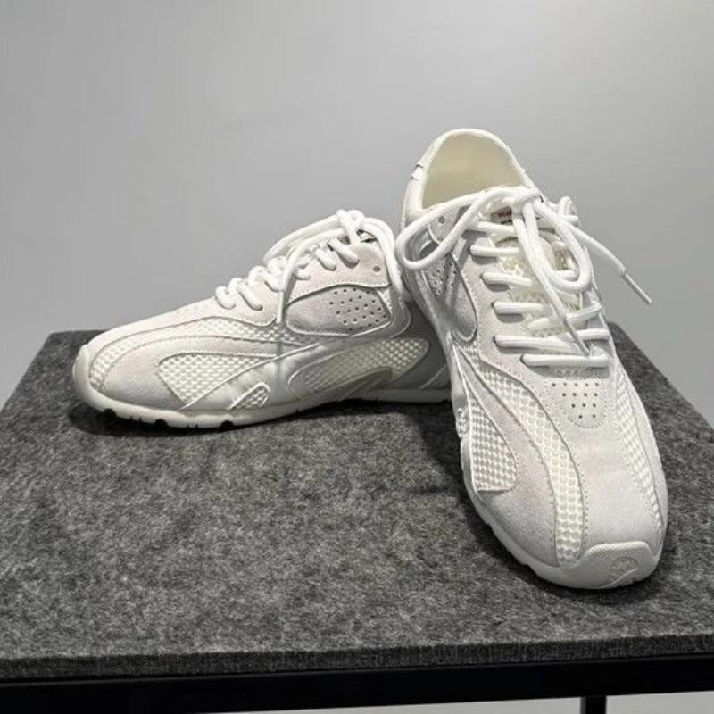 Бренд Мужские кроссовки Дышащая повседневная обувь для мужчин На шнуровке Обувь на плоской подошве Роскошные кроссовки с мягкой подошвой для бега Мужская обувь для ходьбы