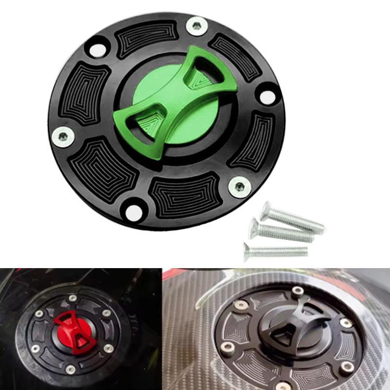 Алюминиевая крышка бензобака с ЧПУ Для Kawasaki Ninja 250 300 EX250 EX300 ER250 ER300 Z250 Z300 Аксессуары