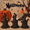 Halloween Decoration Pumpkin Lights LED Electronic Candle Lights Ghost Stump Decoration Ghost Face Holiday Atmosphere Ornaments