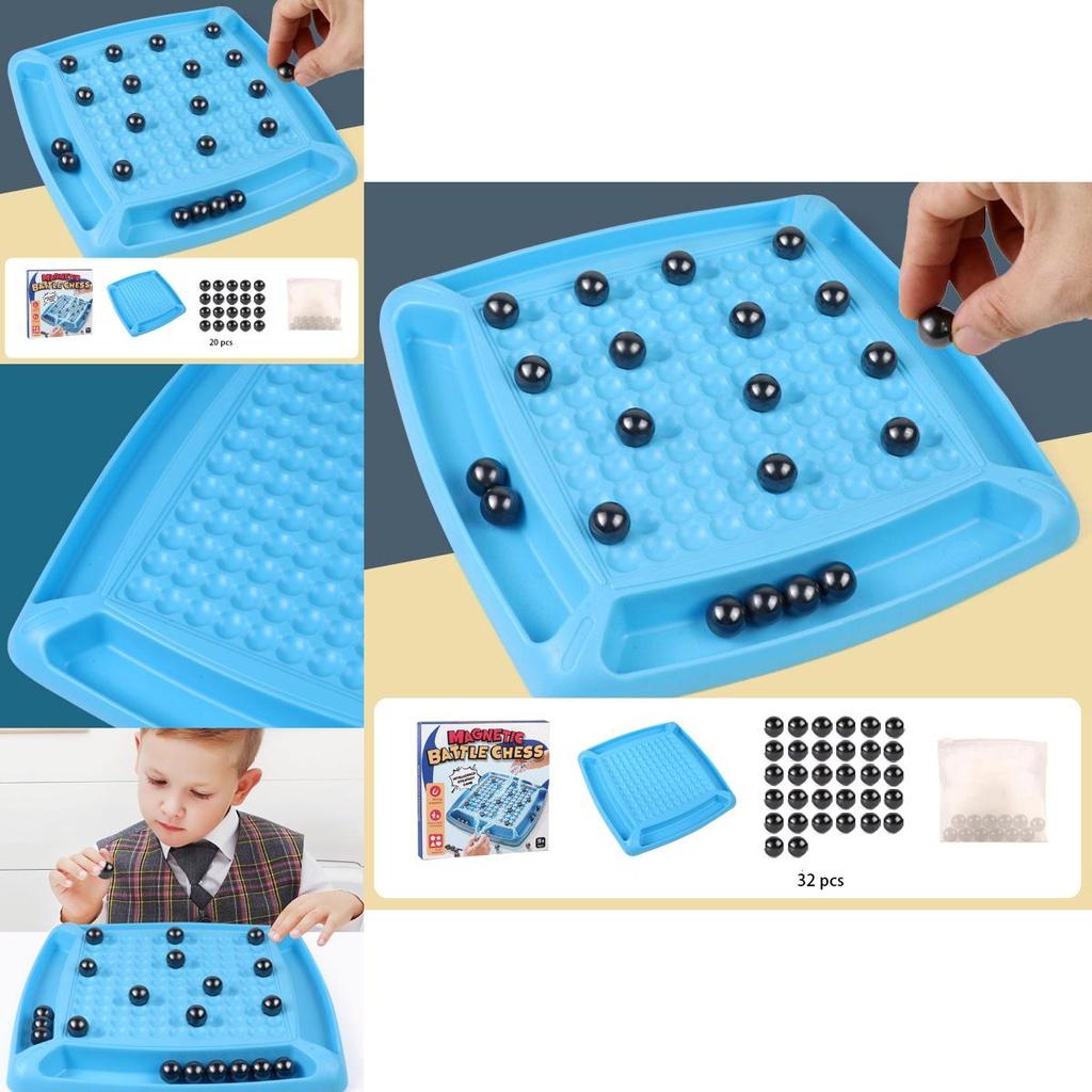 Magnetic Induction Chess Fun Magnetic Chess Game For Training Focus And Logical Thinking Educational Toy For Parent-child Interaction Plastic Material