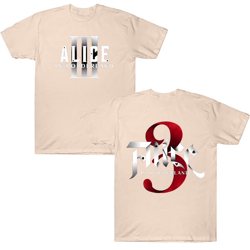 Alice in Borderland 3 Cotton T-shirt Suitable for Both Men and Women, Men's Short-sleeved T-shirt, Fashionable Y2K T-shirt