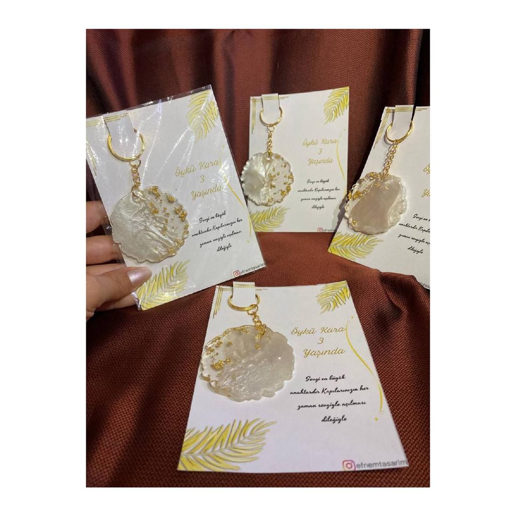 Эпоксидный брелок (20 штук) Обещание Помолвка Свадьба Свадьба Хна Подарок