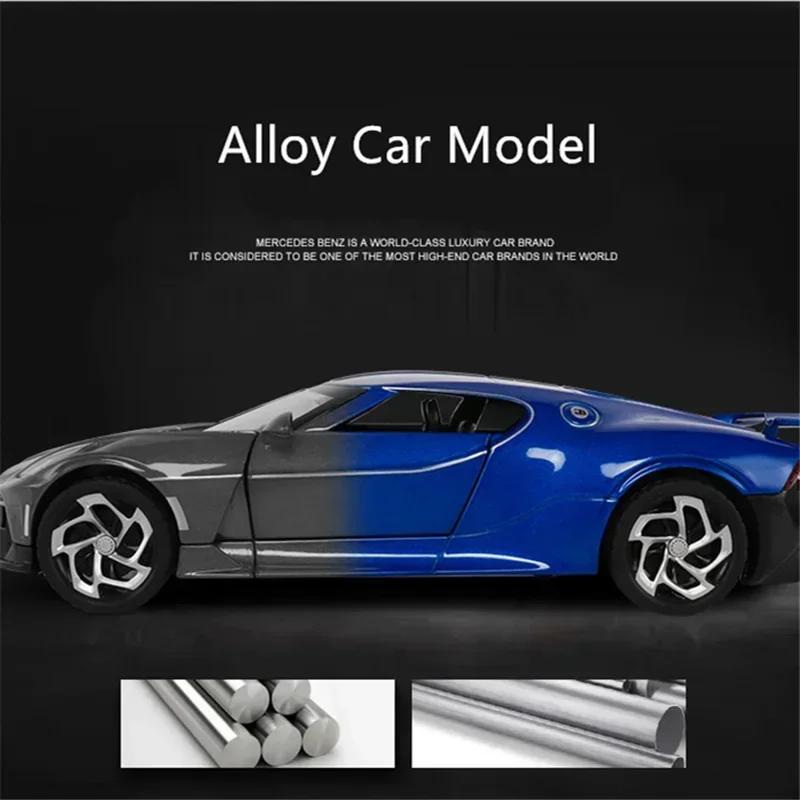 1:24 Lavoiturenoire Alloy Sports Car Model Diecast Metal Toy Vehicles Car Model Simulation Sound and Light Kids Toy Gift