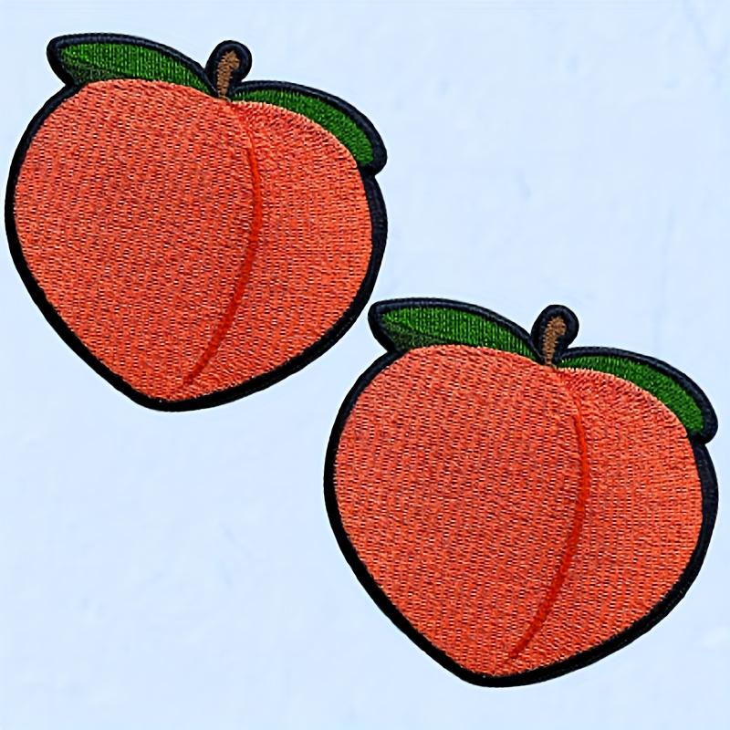 Cute Cartoon Peach Tactical Velcros Patch Hook & Loop Fastener - Military Embroidered Morale Badge for School Bag Molle Backpack