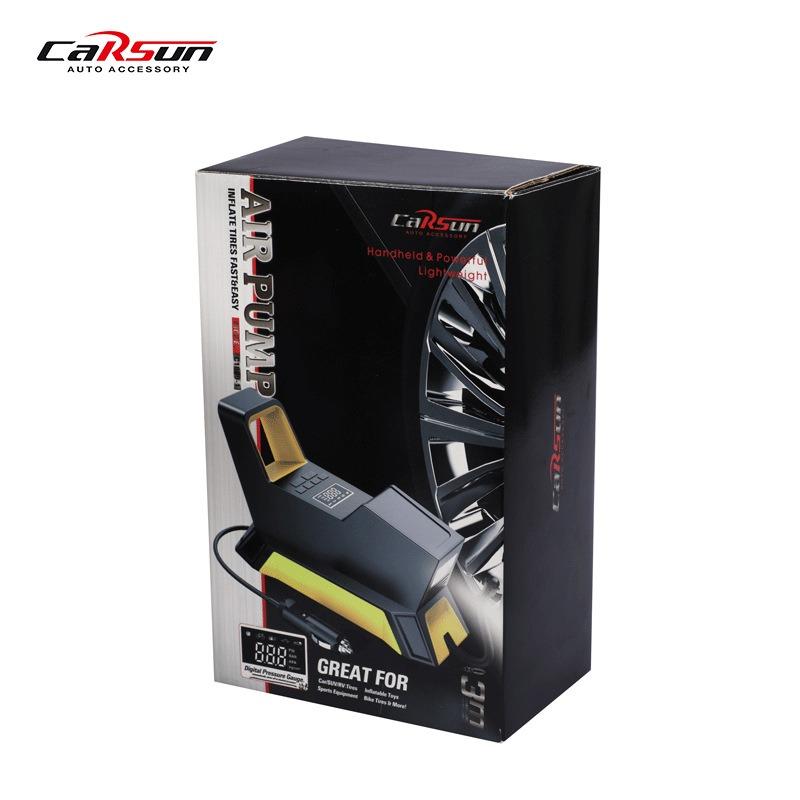 Электрический воздушный насос для автомобиля, воздушный насос 150 PSI, шариковая автомобильная шина, светодиодные зарядные устройства SOS, автоматическая остановка выхода газа