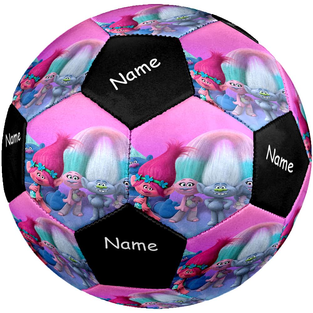 Custom Name Trolls Theme Size 5 Soccer Ball, Suitable for Both Indoor and Outdoor Matches, a Gift Suitable for Everyone.