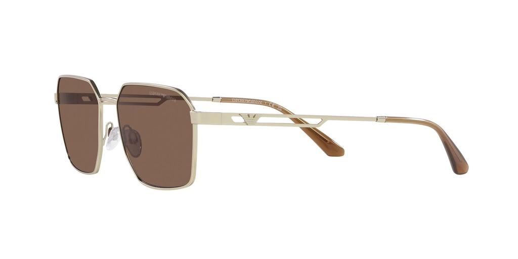 Солнцезащитные очки EA2140 МАТОВЫЙ СВЕТЛО-ЗОЛОТОЙ КОРИЧНЕВЫЙ Линза 57 [Emporio Armani] Оправа/ТЕМНАЯ
