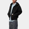 Carhartt WIP SS24 Активная куртка Классическая однотонная с логотипом С капюшоном На молнии С длинным рукавом Куртка Мужские куртки Черный I032939-89-01