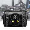 Retro Motorcycle Rear Tail Bag PU Leather Waterproof Storage Pack Harley Scooter Electric Bike Large Capacity