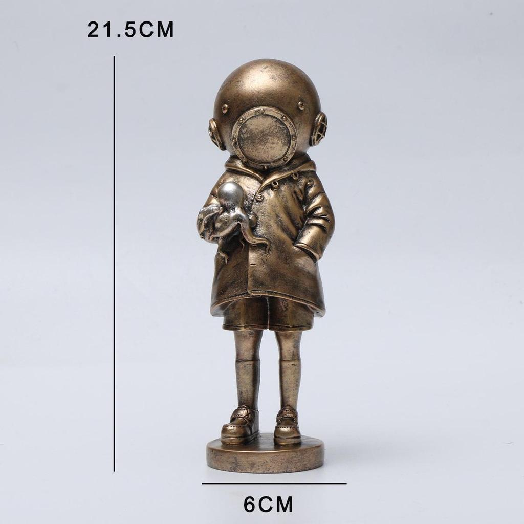 Banksy Deep Diver Sculpture for Home Decor