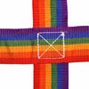 Outdoor Children Rainbow Climbing Net Rope Ladder Jungle Warrior Obstacle Courses Hanging Step Playground Climbing Training Wall
