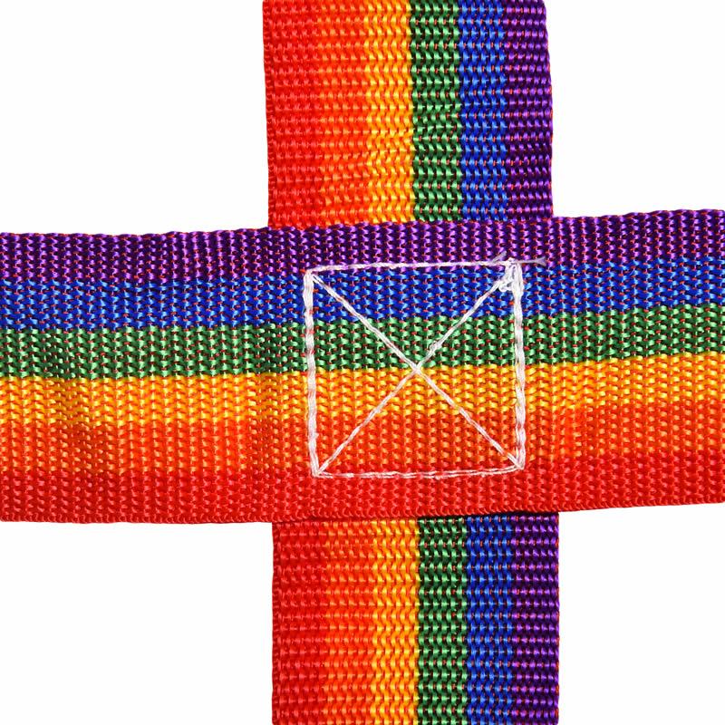 Outdoor Children Rainbow Climbing Net Rope Ladder Jungle Warrior Obstacle Courses Hanging Step Playground Climbing Training Wall
