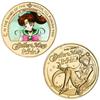Commemorative Coin With Gift Box Cute Cartoon Anime For Gifts Fans Collection