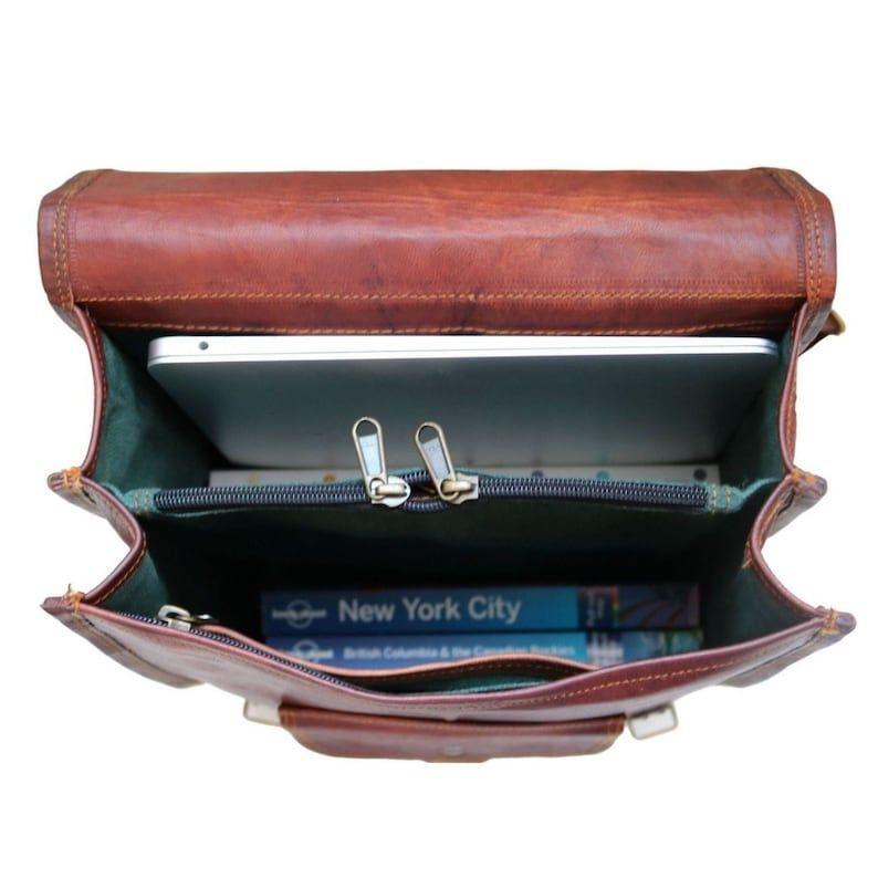 LEATHER BACKPACK A4 Size, Handmade Vintage Look Bag Perfect for Laptop