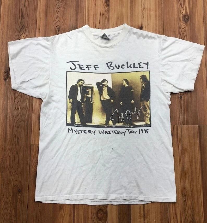 Jeff Buckley Music Tour Basic White Unisex T-shirt Reprint S-5XL KH13975