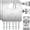 Ремонтная пластина для петель, 2 шт., ремонтная пластина для петель шкафа с винтами, кронштейн для ремонта петель дверцы кухонного шкафа из нержавеющей стали с отверстиями