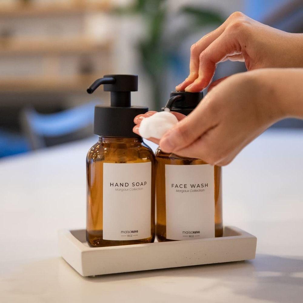 Многоразовый пенный дозатор для мыла Круглая бутылка с ручным насосом Легкая в использовании бутылка с пенным насосом Гель для душа