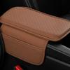 Car Armrest Mat PU Leather Elbow Rest Pad Storage Pockets Storage Box Cover Pad Universal Car Interior Decoration Accessory