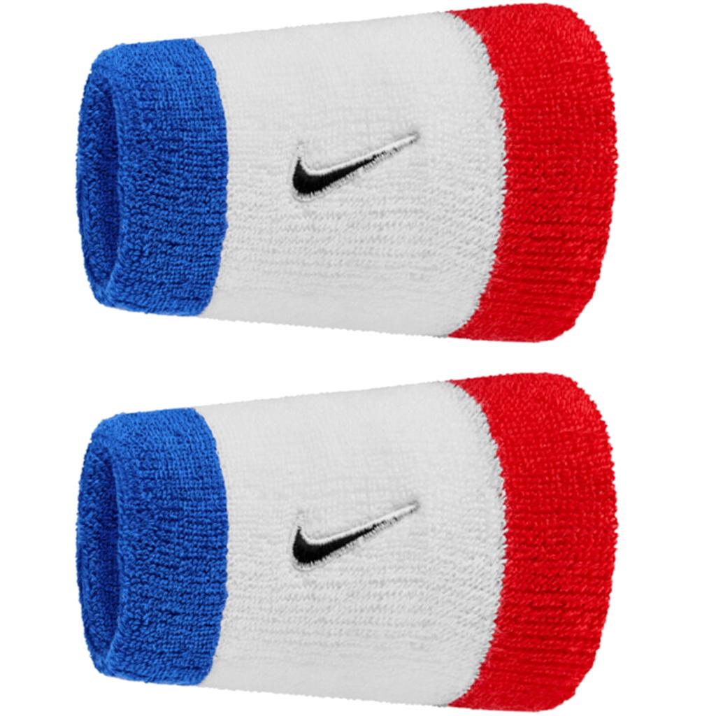 Nike Swoosh Classic Double Wide Wristbands 2PK, Unisex white Wristband