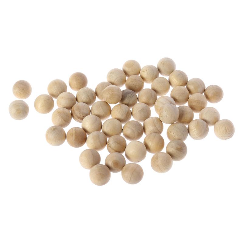 50Pcs Natural Camphorwood Moth Balls Camphor Repellent Wardrobe Clothes Drawer