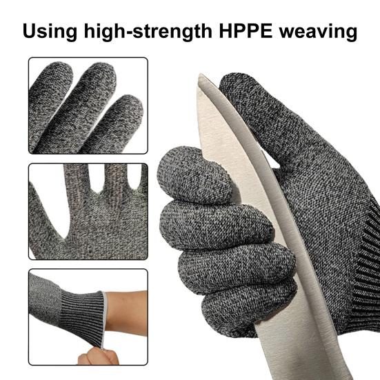 Cut Resistant Gloves Touchscreen Safety Anti Cutting Gloves for Kitchen Meat Cutting Oyster Shucking Fish Fillet Processing Mandoline