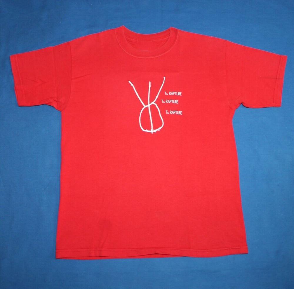 The Rapture Shirt Dance Punk Band Short Sleeve Red All Size T-Shirt OB222