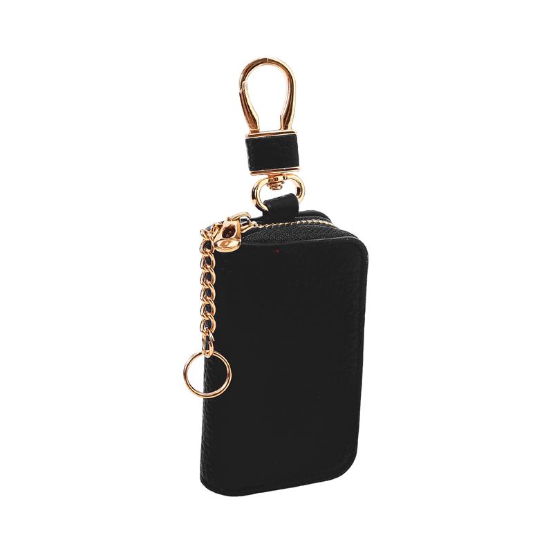 Кожаный многофункциональный автомобильный брелок для ключей, кошелек для ключей на молнии, кошелек для смены