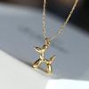 Silver Color Cute Animal Balloon Dog Necklaces Creative Pendant Clavicle Chain Necklace Ladies Girl Jewelry Dropshipping