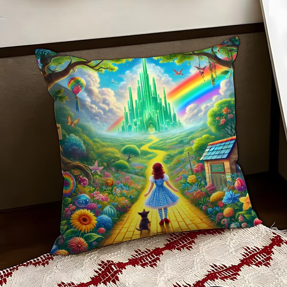 Film The WWizard of OOZ Cushion Cover Reversible Soft Durable Pillow Cover Home Car MultiScene Use for Daily Comfort