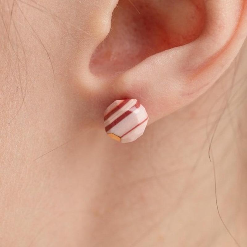 cerabonito Stratum Bothside Pearl Earring (autumn)