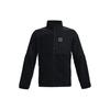 Under Armour Logo Pattern Loose-Fit Sherpa Zip-Up Jacket Men Jacket Black 1366091-001