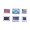 10PCS DIY Square Small Photo Display Frames Creative Transparent Decorative Refrigerator Magnet Kits Frame Blank Inserts