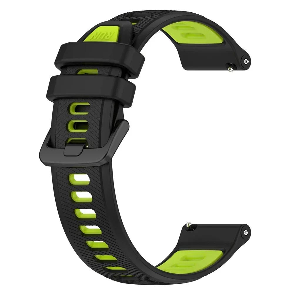 Классический 22 20 мм силиконовый ремешок для HUAWEI WATCH GT 4 Pro Band 46 мм GT 3 2 42 мм HONOR Magic Watch 4 GS 3 Pro ES браслет сменный ремень