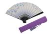 Киотский веер с сумкой и косметичкой [Hasegawa] женский (Гортензия фиолетовая)