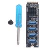 Карта расширения Pcie M.2 Mkey PCIE на 4 порта PCIE X1 для настольного ПК для ОС для Windows
