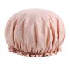 Women Hair Cap Hat Supplies Bathroom Double Layer Shower Waterproof Thick Cover Accessories