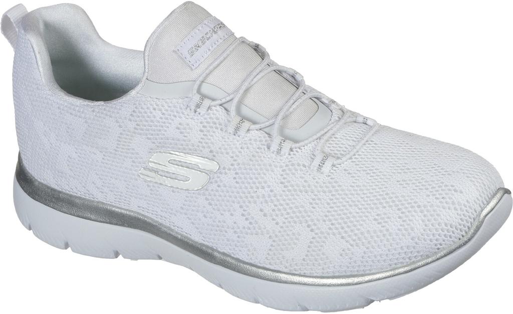 Кроссовки Skechers Leopard Spot белый/серебристый (149037-WSL)