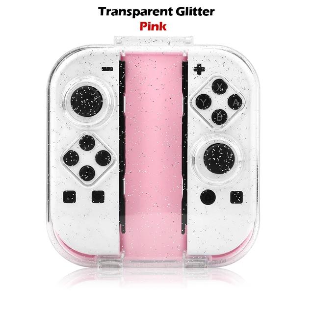 НОВЫЙ 4 ЦВЕТА Прозрачный чехол для NS Switch/OLED Joy-cons Ручка Коробка для хранения для Joycons Пылезащитный прозрачный защитный чехол