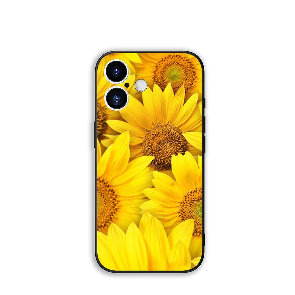 Cover Sunflower Flower Painted Yellow for Samsung Galaxy S25 S24 S22 S23 FE Ultra Plus A56 A05 A06 A15 A16 A55 S7 Edge Case